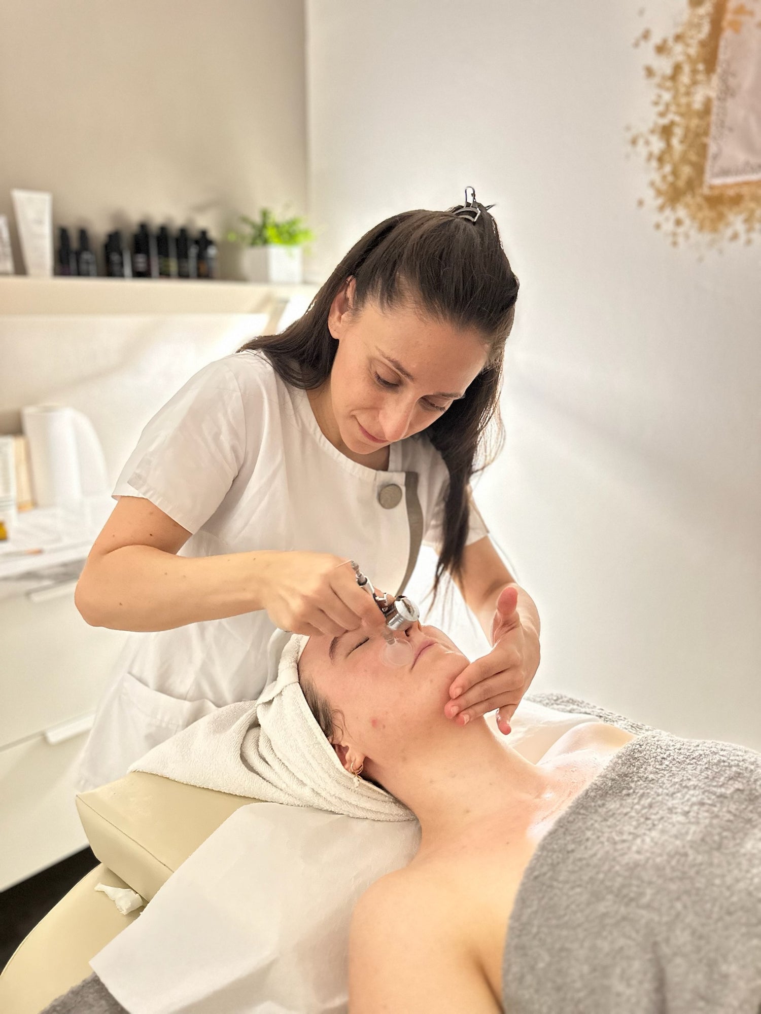 La cura del benessere del viso